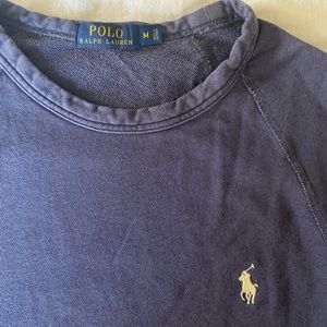 Polo blue crew neck sweatshirt